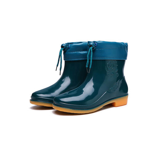Women Waterproof Anti Slip Solid Colored Rain Boots - WRBC16701