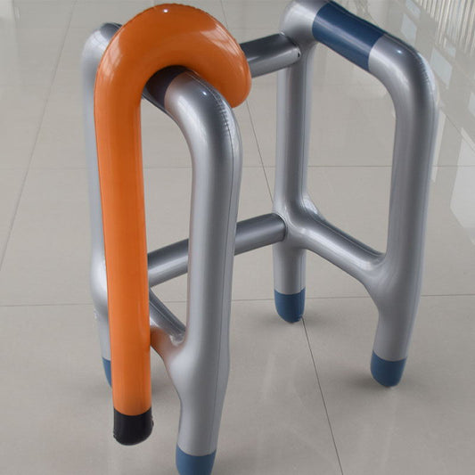 inflatable walker crutches Halloween Christmas handrail props for disabled people inflatable walker