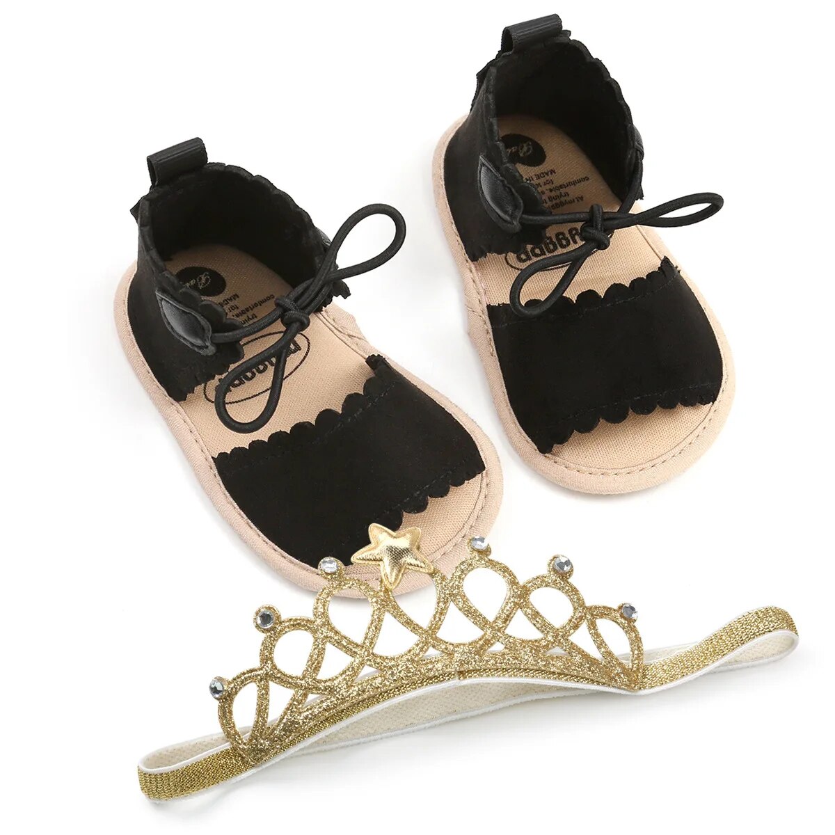 Baby Girl Summer Sandals New Dots Flat Toddler Infant Lace Soft-Sole Summer Sandals - BGSD50778
