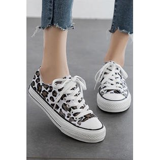 Women Fancy & Modern Leopard Printed Pattern Flat Rubber Sole Awesome Sneakers Shoes - WSC15538
