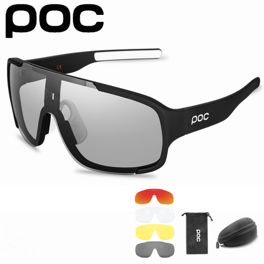 POC outdoor cycling sports glasses 5-lens polarized color-changing goggles