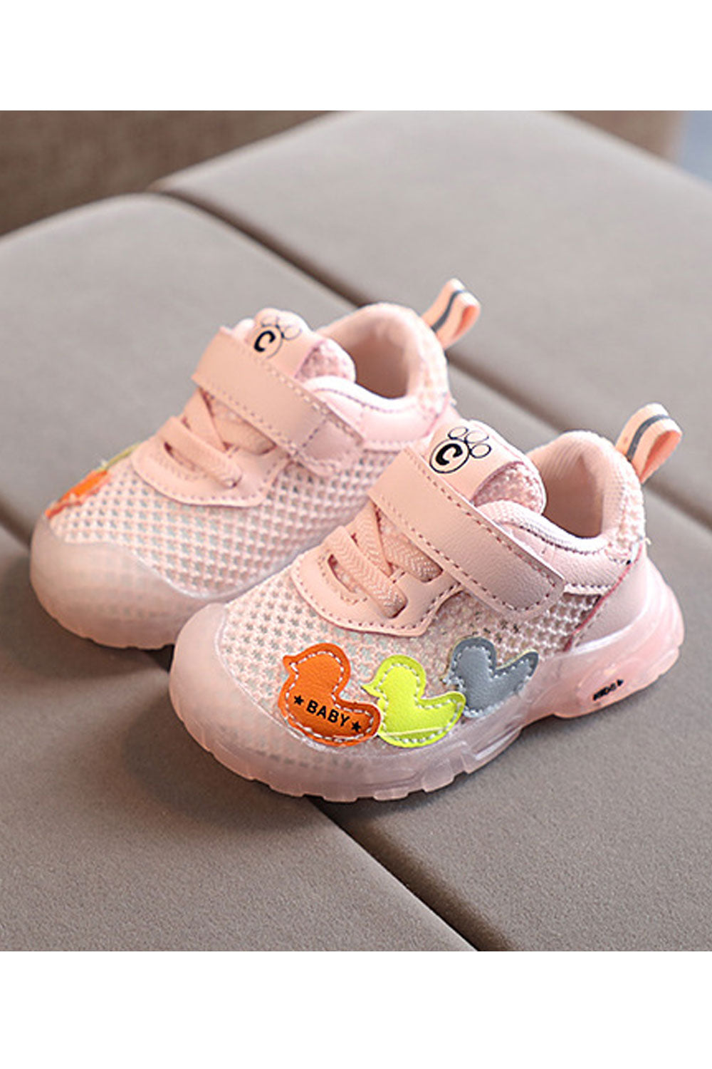 Baby Girls Breathable Summer Strap Closure Thin Mesh Soft Rubber Soled Shoes - BGSH106465