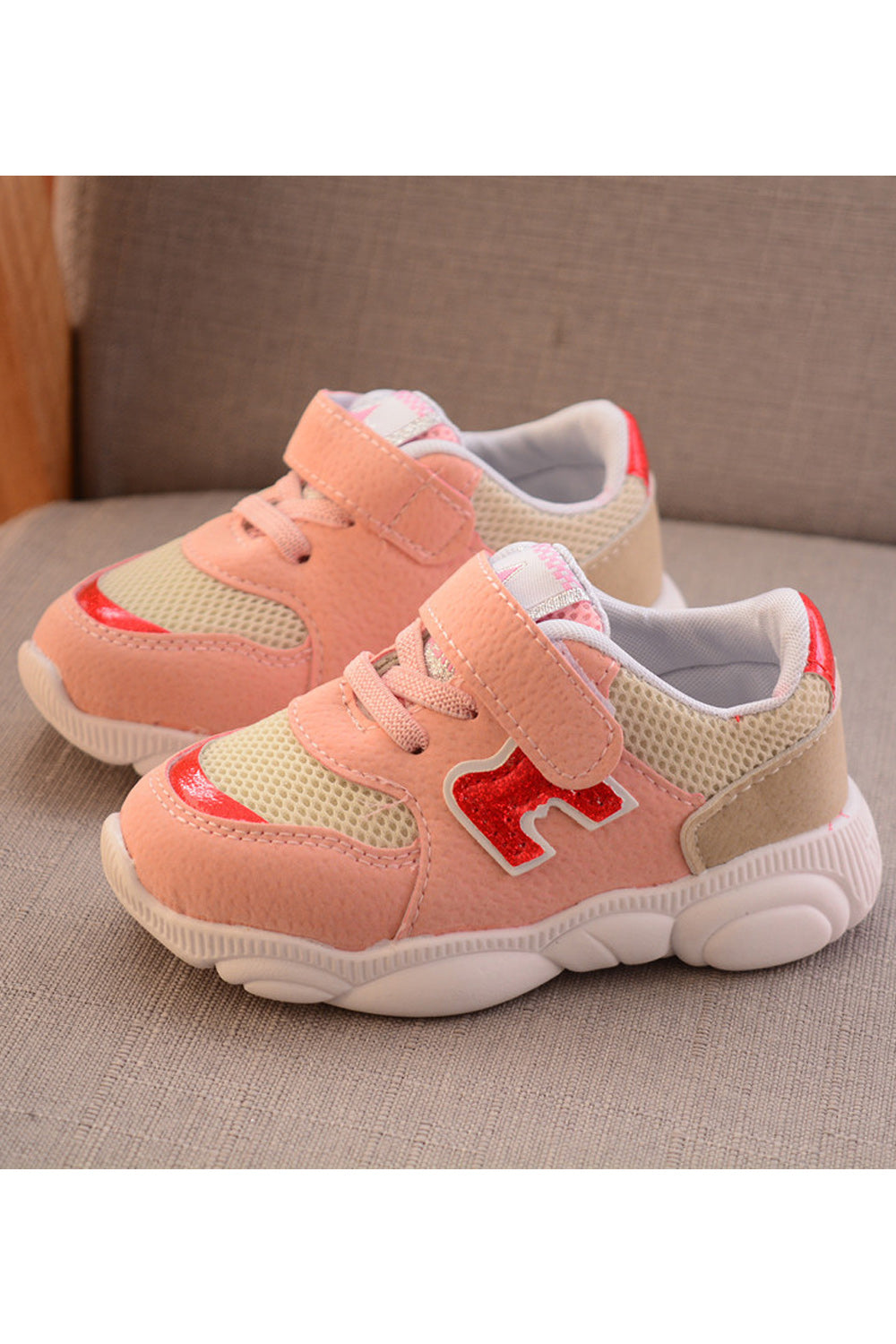 Toddler Girls Elegant Styled Solid Colored Rubber Surface Comfy Shoes