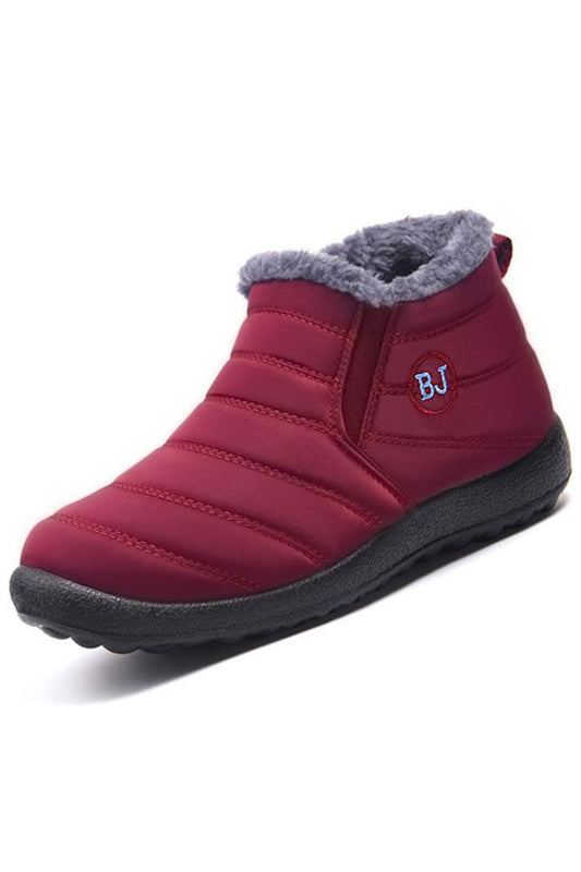 Women High Top Rubber Soled High Top Casual Cotton Warm Solid Pattern Amazing Boots - WSC50710