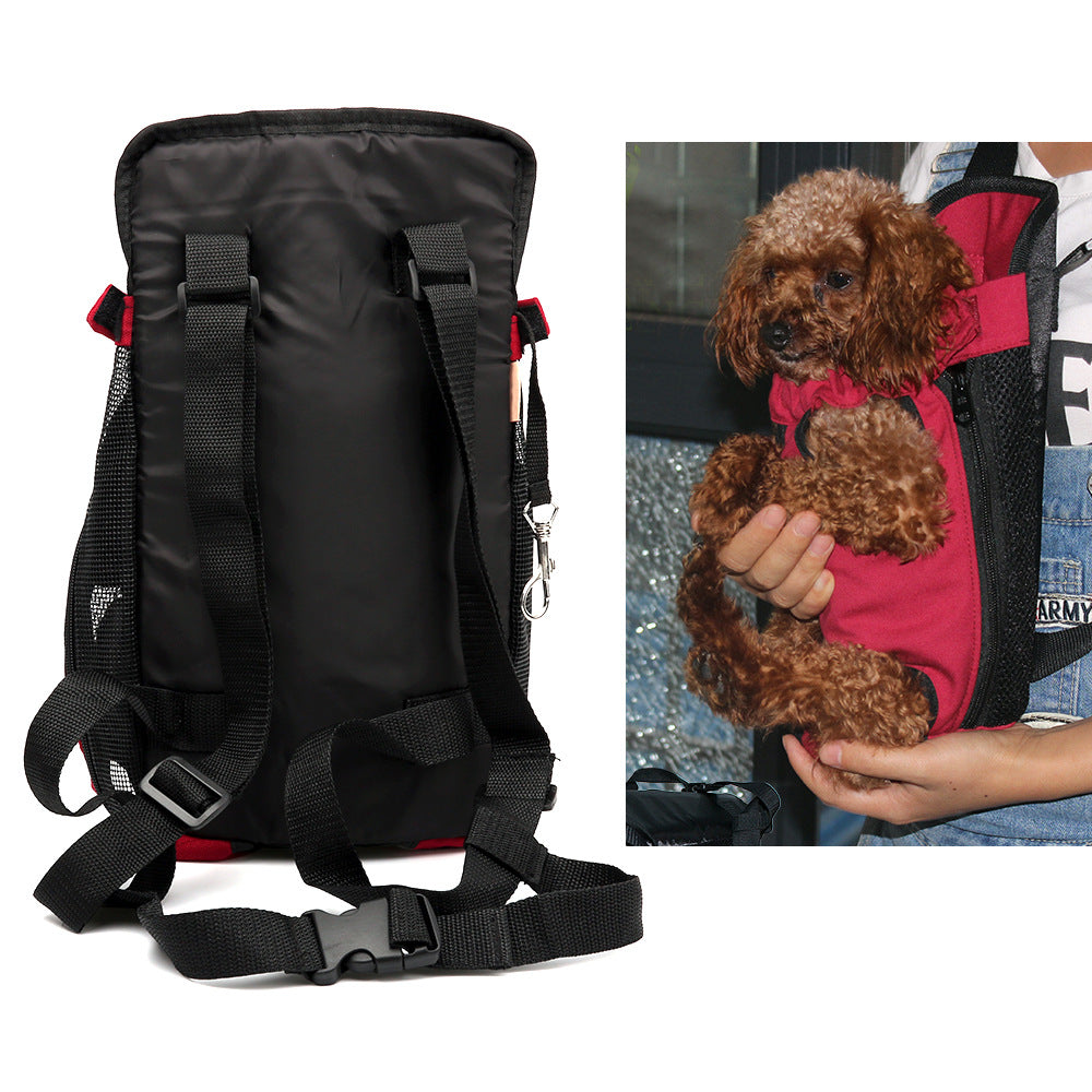 Foreign trade pet supplies cat and dog outing backpack pet chest bag portable pet mother bag
