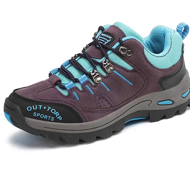 Women Leather Hiking Shoes Outdoor Trekking Shoes Mountain Sneakers - WHS50201
