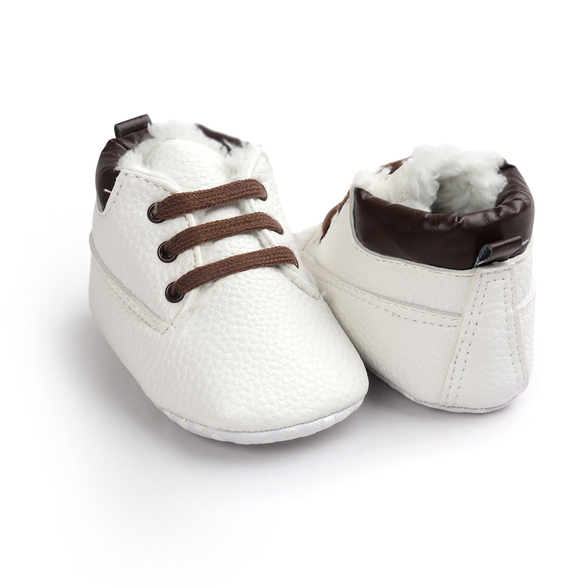 Winter Baby Boys Shoes Suede Leather Sneaker Toddler Baby Shoes Anti-Slip Soft Soled Lace up Snow Boots Warm Baby Boot