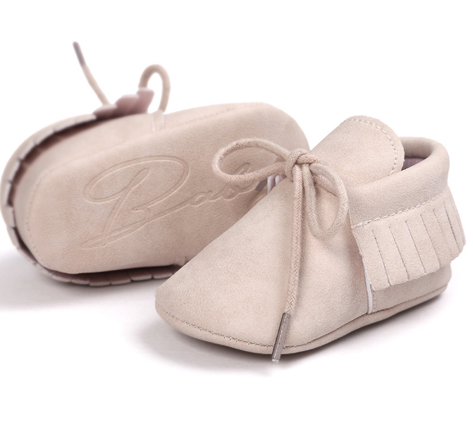 Small seven baby shoes leather soft baby shoes soft socks spring new