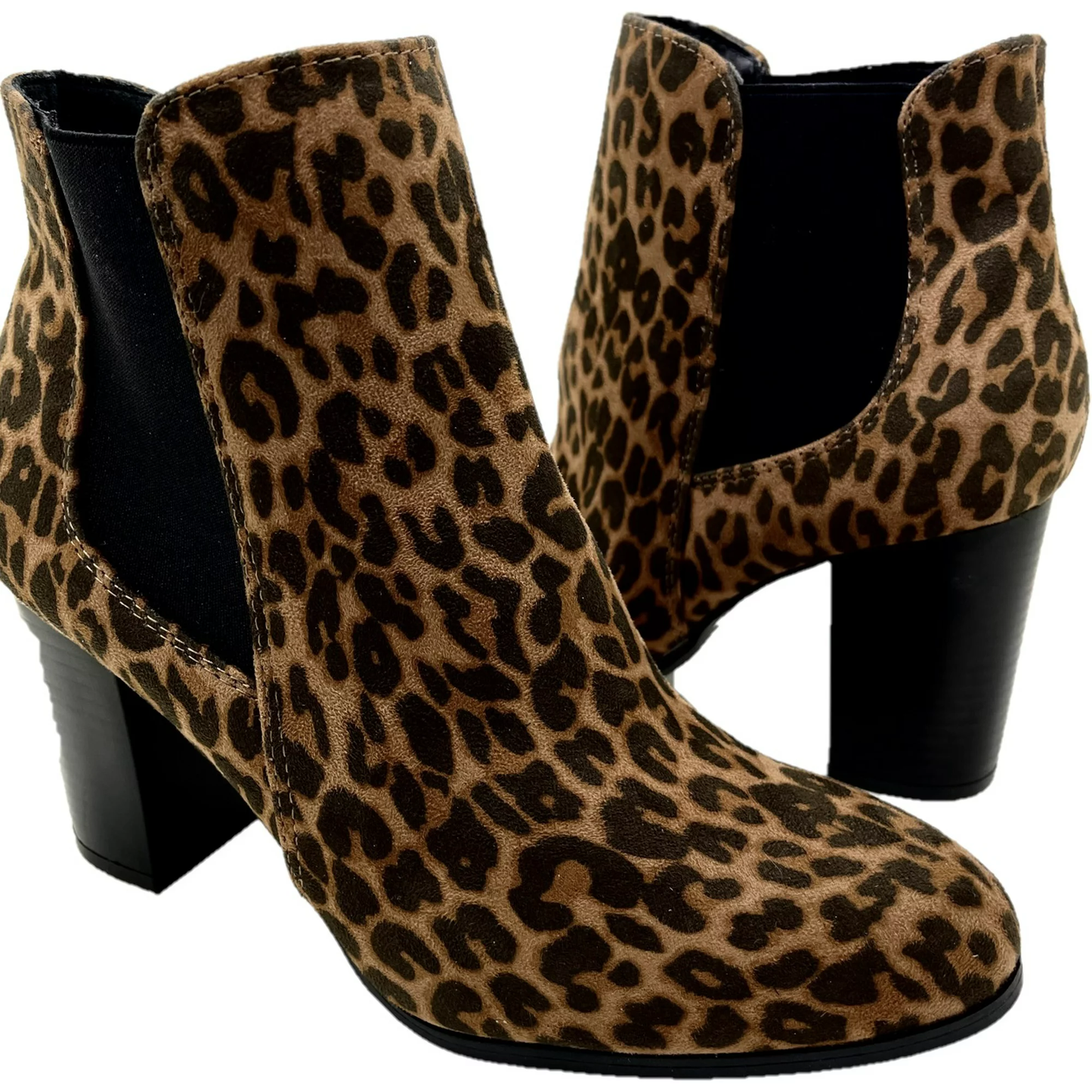 Women Fashion Leopard Print Ankle Rainboots