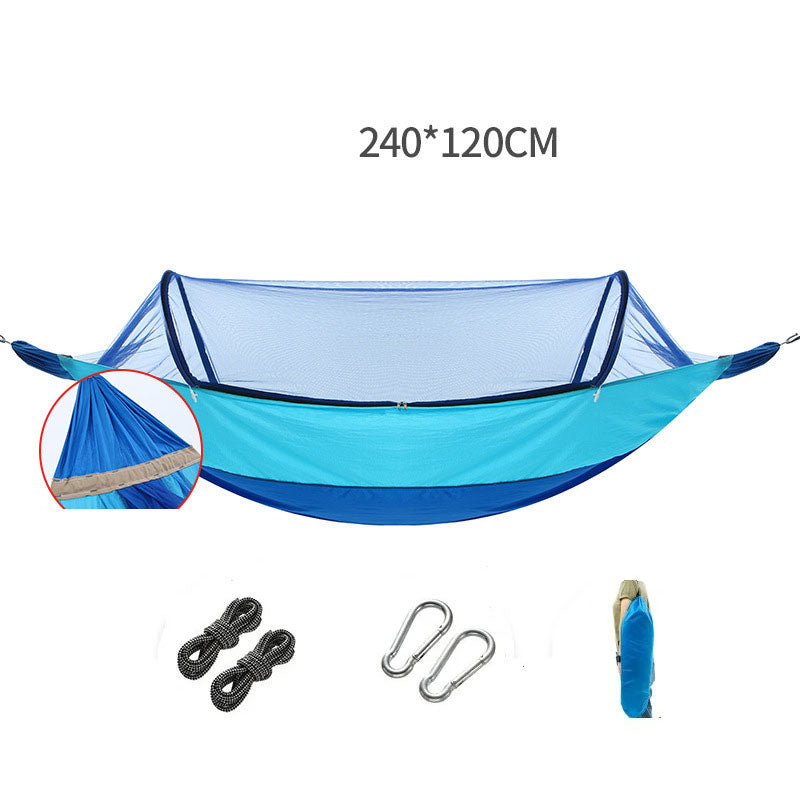 Hammock Outdoor Adult With Mosquito Net Anti-Rollover Single And Double Indoor And Outdoor Sleeping Children's Swing Anti-Mosquito Hammock