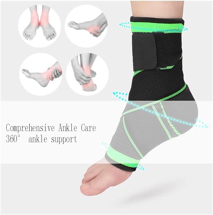 Elastic Strap Ankle Support Sports Basketball Outdoor Cycling Running Ankle Pressurized Protective Breathable Knitted Foot Protector