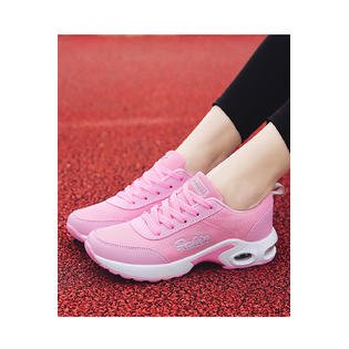 Women Elegant Styled Thick Soled Running Lace Up Convenient Sneaker Shoes - WSC15761