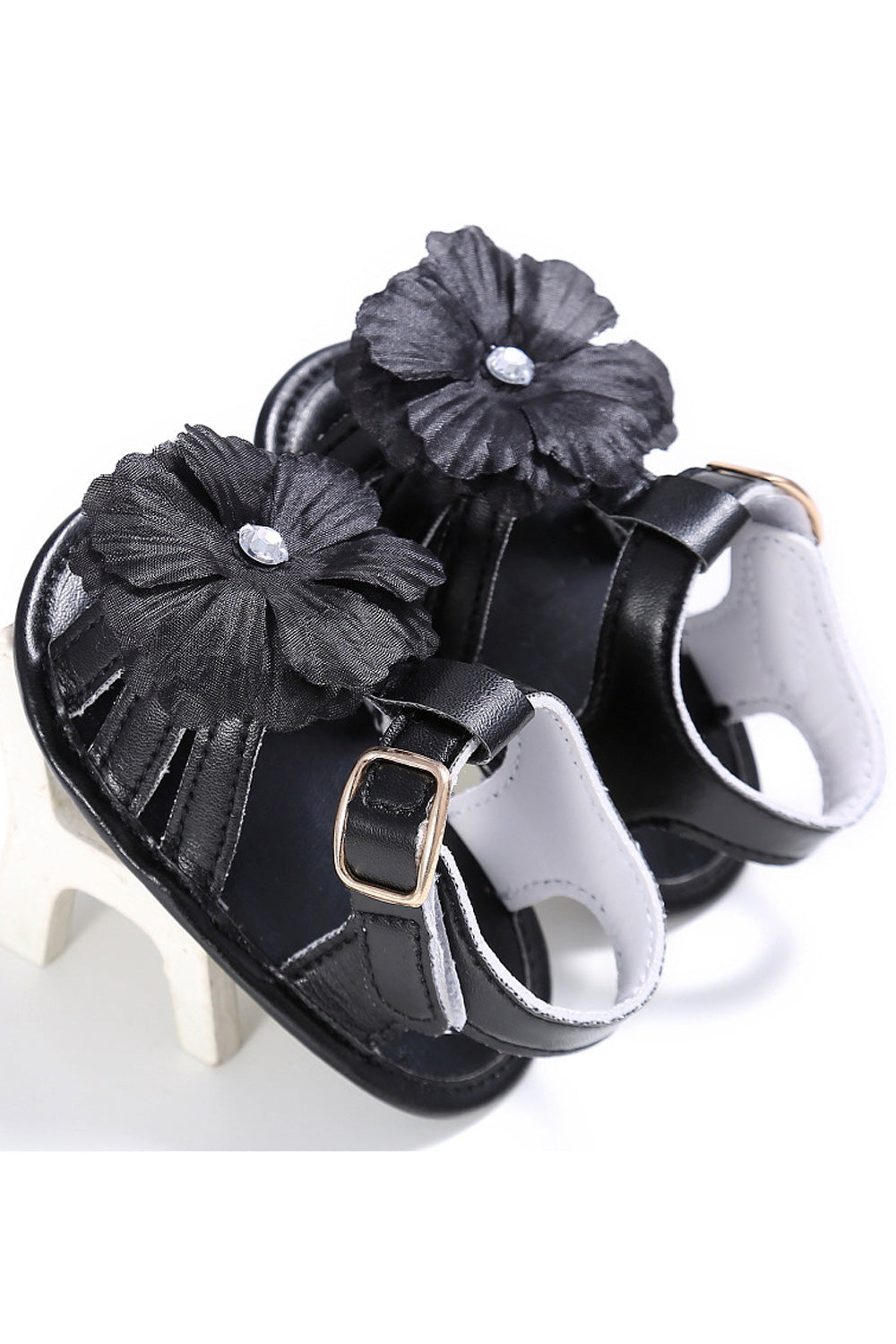 Baby Girls Beautiful Flower Decorated Strap Belt Convenient Sandals - BGSD106099