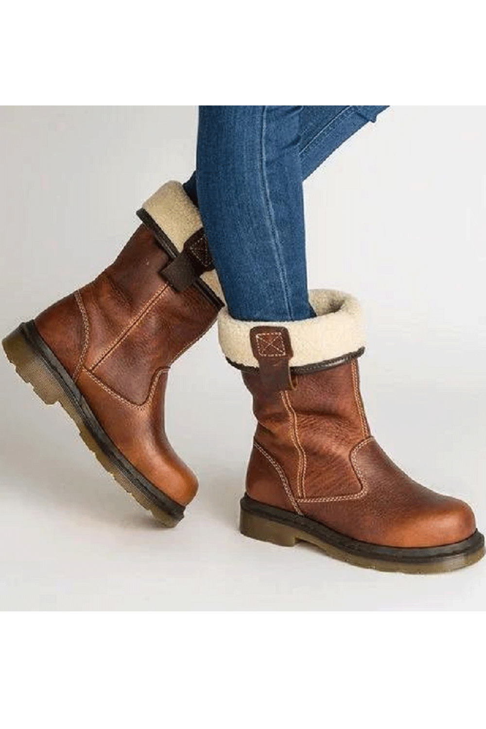 Women Winter Pu Leather Warm Comfortable Fashion Shoes - WSC50773