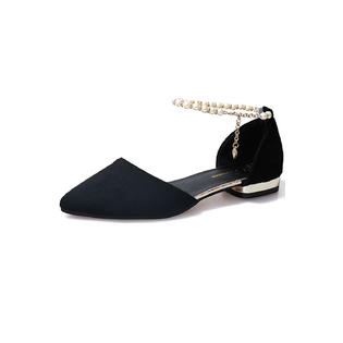 Women Pearl Decorated Pointed Modern Pump - WPC16387