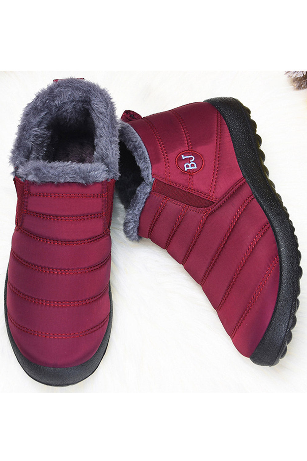 Women High Top Rubber Soled High Top Casual Cotton Warm Solid Pattern Amazing Boots - WSC50710