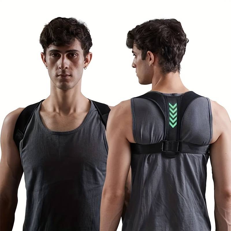 Men's And Women's Chest And Shoulder Correction Belt, Hunchback Sitting Posture Corrector, Light And Breathable Waist Shaping Correction Belt
