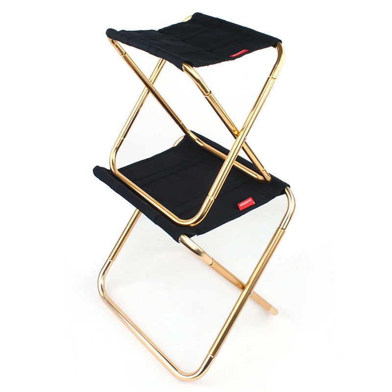 New folding stool large 7075 aluminum alloy outdoor portable barbecue fishing folding chair.