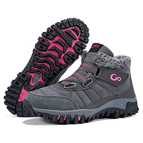 Women Winter Snow Boots Keep Warm Lined Ankle Booties Outdoor Hiking Shoes