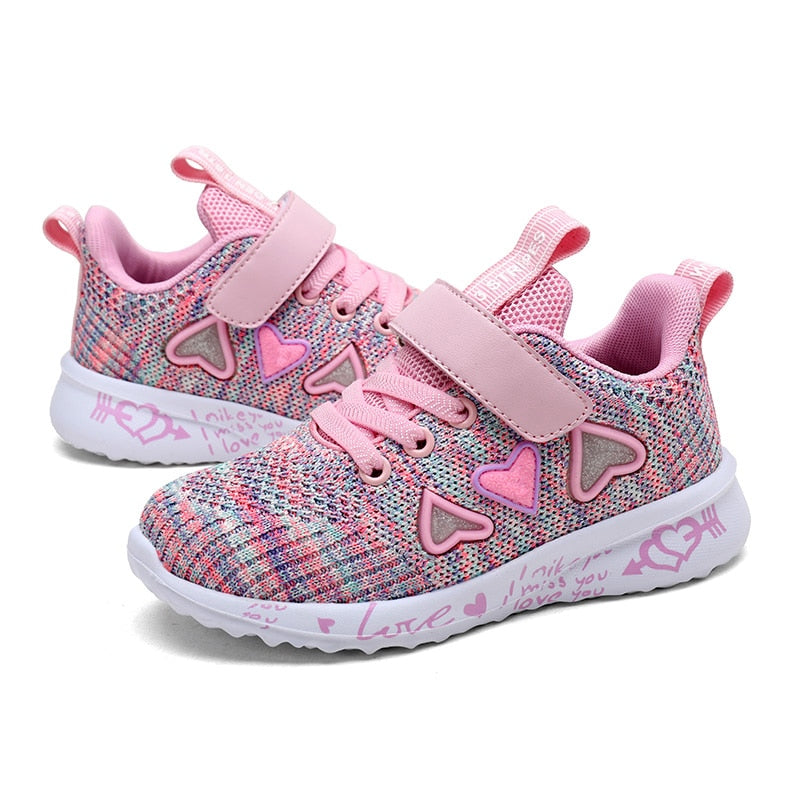 Girls sports shoes autumn new children's sneakers big kids students pink casual Shoes - YGSD50507