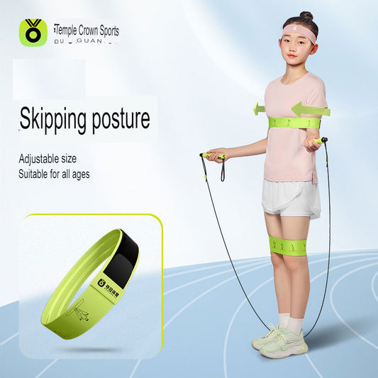 Jump rope tied with jump posture correction belt adjustable non-slip elementary school children's professional auxiliary training artifact correction shoulder strap