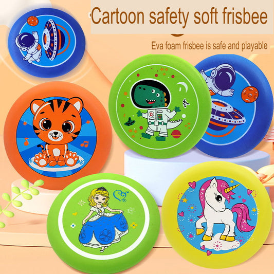 Children's Frisbee Toy Soft Plastic Outdoor Parent-Child Interaction Beach Spin Hand Throwing Flying Saucer Competition Event