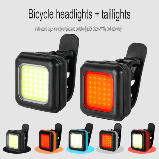 Bicycle lights, road bikes, long-lasting lighting, headlights, mountain bike night riding taillights, high-brightness mini cycling lights