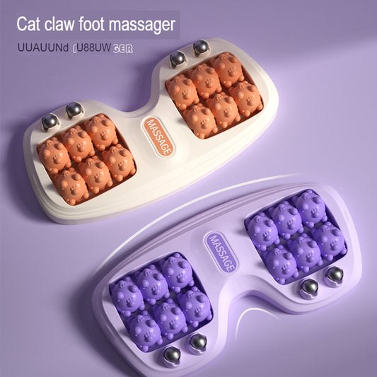 Foot massager foot foot massage health home leg acupoint magnetic therapy four row roller foot massager