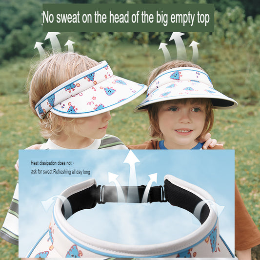 children's sun hat for boys and girls hollow hat sun hat summer large brim sun hat