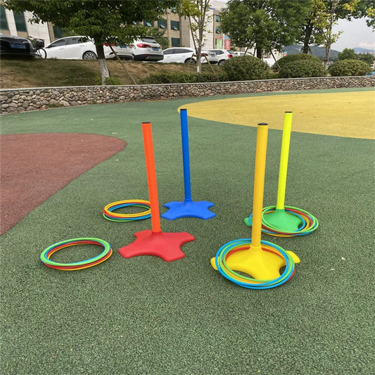 Children's outdoor activities ring throwing toys kindergarten sensory integration training equipment parent-child competition ring game