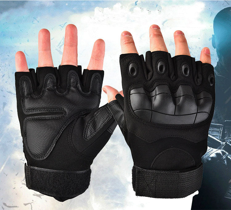 Combat Tactics Long-Finger And Half-Finger Gloves Outdoor Fighting Cycling Handguards Non-Slip Military Fans Protective Fighting Gloves