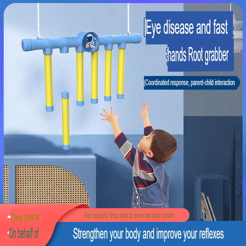 Children with eye problems and quick hands can grasp the stick machine to train reaction force and catch the stick machine. Hand-eye coordination, integration, concentration and sports toys