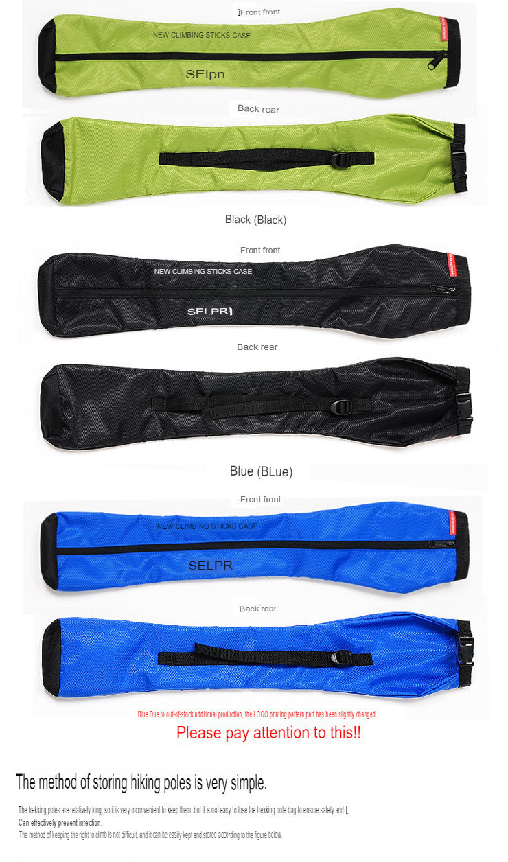 Outdoor Trekking Pole Backpack Crutches Storage Bag Portable Folding Trekking Pole Bag Humanized Design