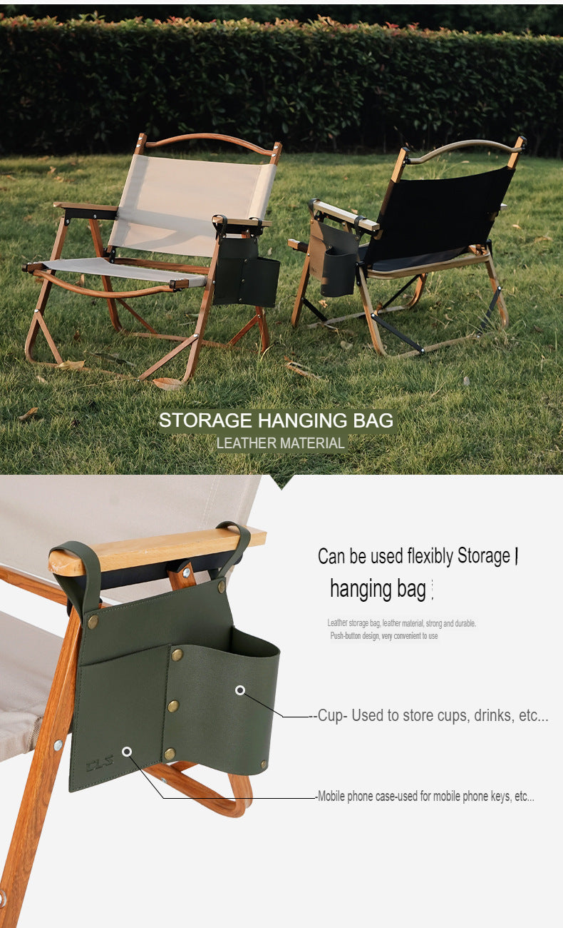 Outdoor Camping Chair Storage Bag Folding Table Side Hanging Mesh Bag Portable Camping Storage Rack Hanging Pocket Armrest Hanging Bag