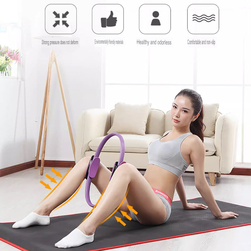 Pilates circle for beginners, yoga ring for beautiful legs and back, sports shaping yoga equipment, pelvic floor muscle fitness training