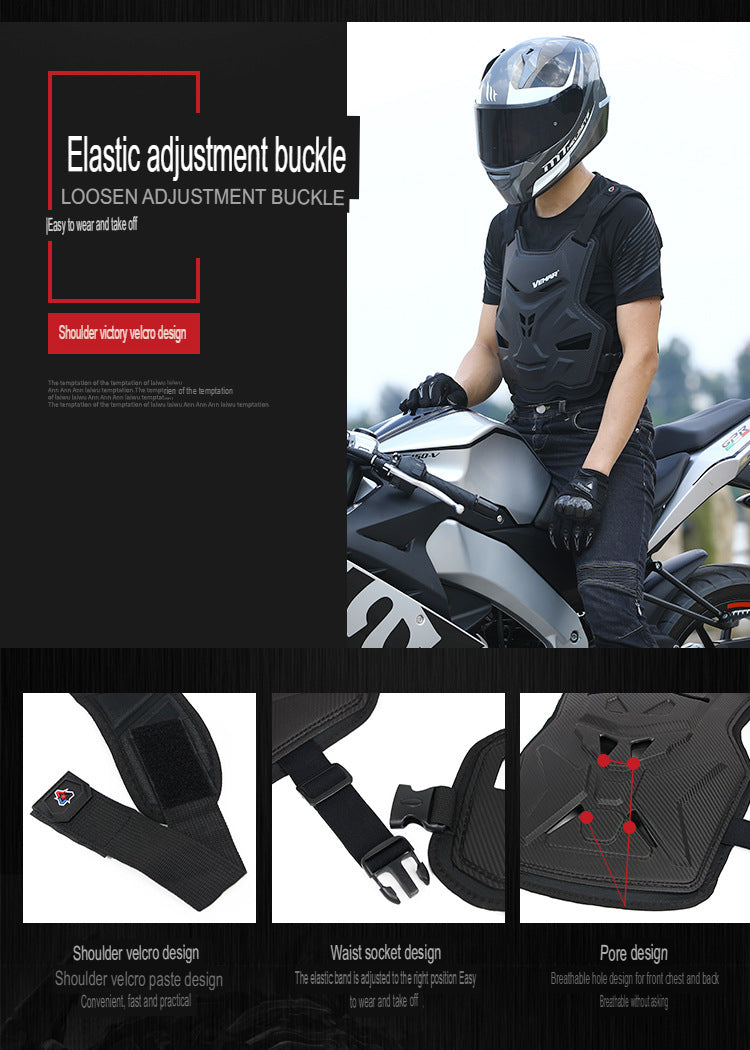 Summer Off-Road Motorcycle Armor Riding Racing Anti-Fall Clothing Anti-Fall Clothing Chest Protector Hemp Rope Pattern Armor,