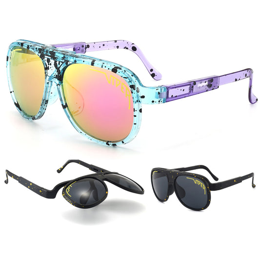 Retro Flip Sunglasses Unisex Sunglasses Glasses