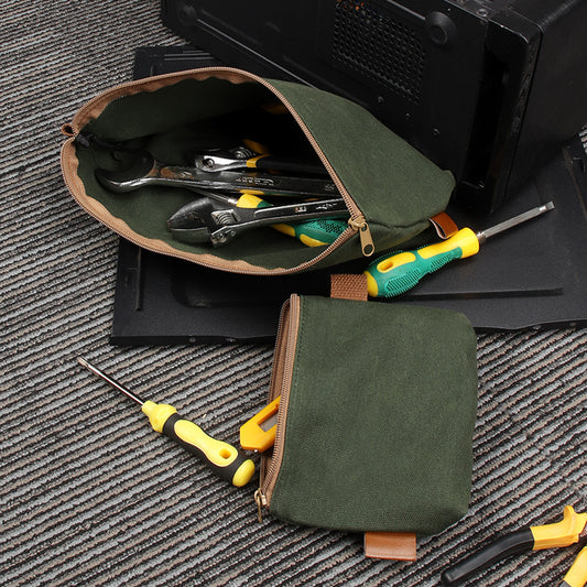 Canvas Tool Bag Portable Household Electrician Tool Bag Car Hardware Tool Bag Electrician Bag