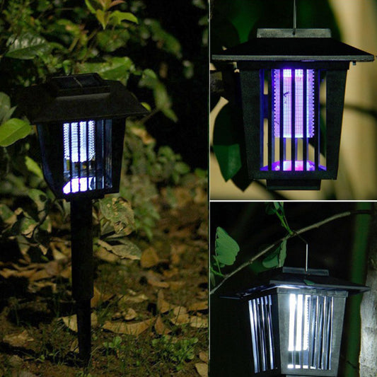 Garden Lamp Solar Retro Outdoor Mosquito Trap Lamp Courtyard Mosquito Trap Garden Rainproof In-Ground Lawn Lamp