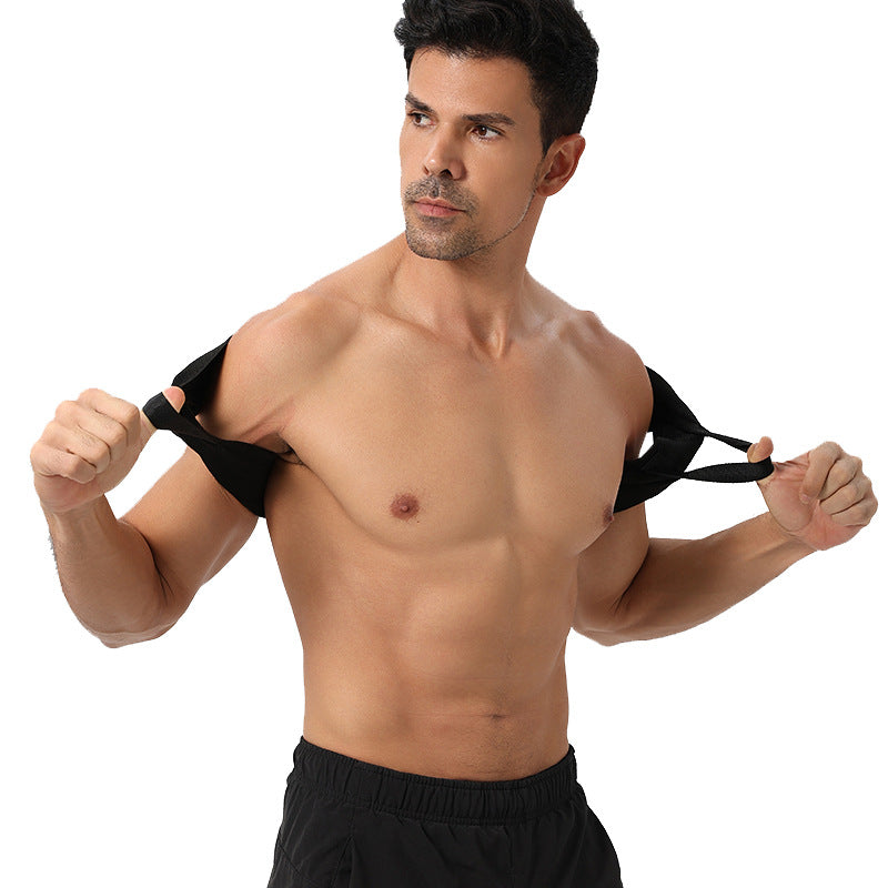 Fitness Shoulder Strap Training Auxiliary Belt Bench Press Shoulder Training Belt Push Chest Straight Back Correction Belt Men And Women