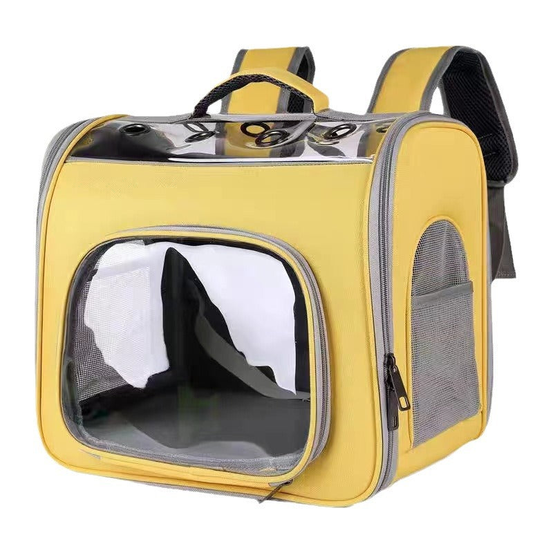 Pet bag cat bag full network breathable outdoor portable large capacity backpack pet bag portable foldable dog bag