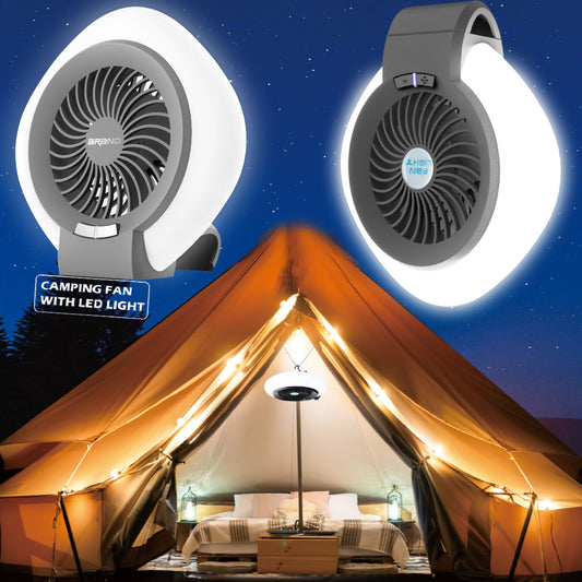 Outdoor Camping Lamp Rechargeable Camping Portable Fan Tent New Camping Fan Lamp