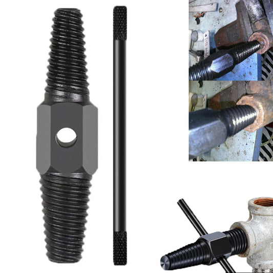 Double-head screw extractor triangle valve water pipe thread anti-wire hand tool set home improvement broken wire extractor