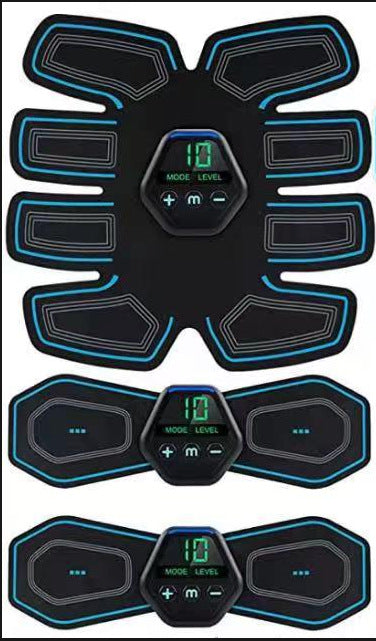 10 Modes In Stock Ems Pulse Abdominal Muscle Patch Three-Piece Set Portable Muscle Stimulator Vest Line Trainer