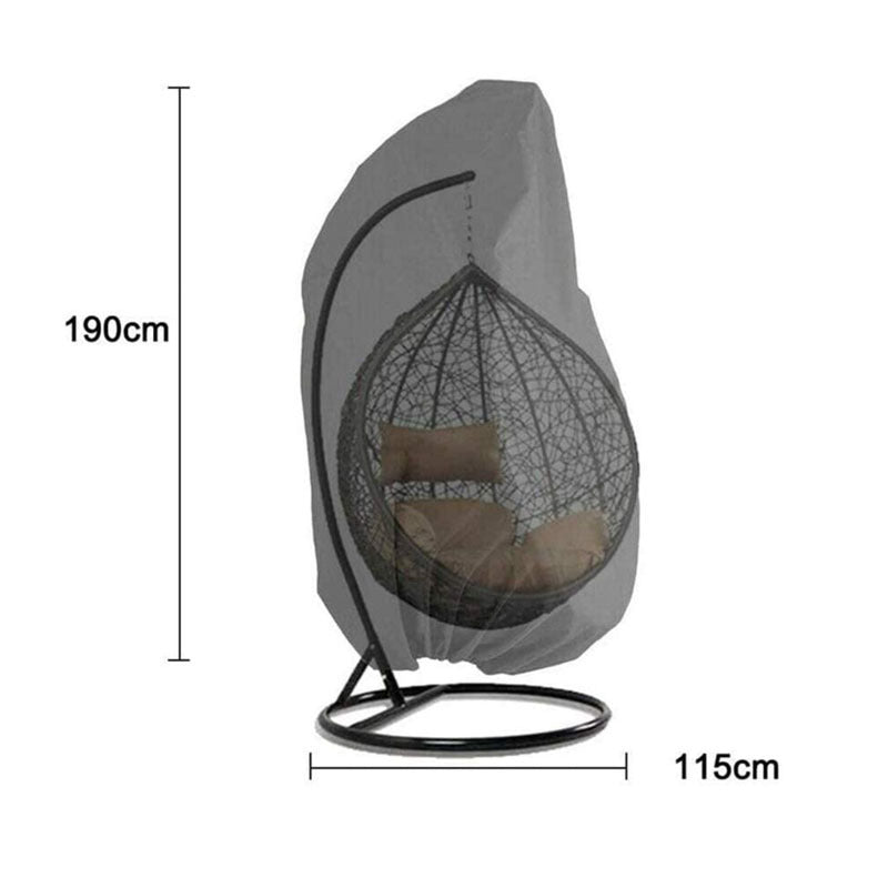 Outdoor Courtyard Hanging Chair Cover Swing Cover Hanging Basket Cover Furniture Cover Eggshell Cover Dustproof Sun Protection Storage