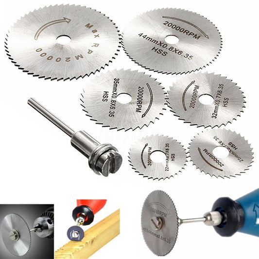 High-speed steel small saw blade electric motor accessories acrylic plastic woodworking cutting blade set electric drill mini circular saw blade