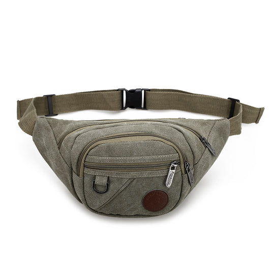 Fashion Casual Men's And Women's Travel Chest Bag New Canvas Waist Bag Military Fans Tactical Outdoor Sports Waist Bag