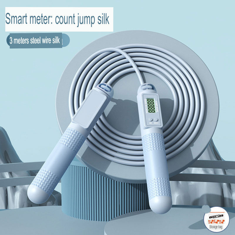 Adult Dual-Purpose Skipping Rope Intelligent Counting Wire Rope Household Cordless Weight-Bearing Skipping Rope