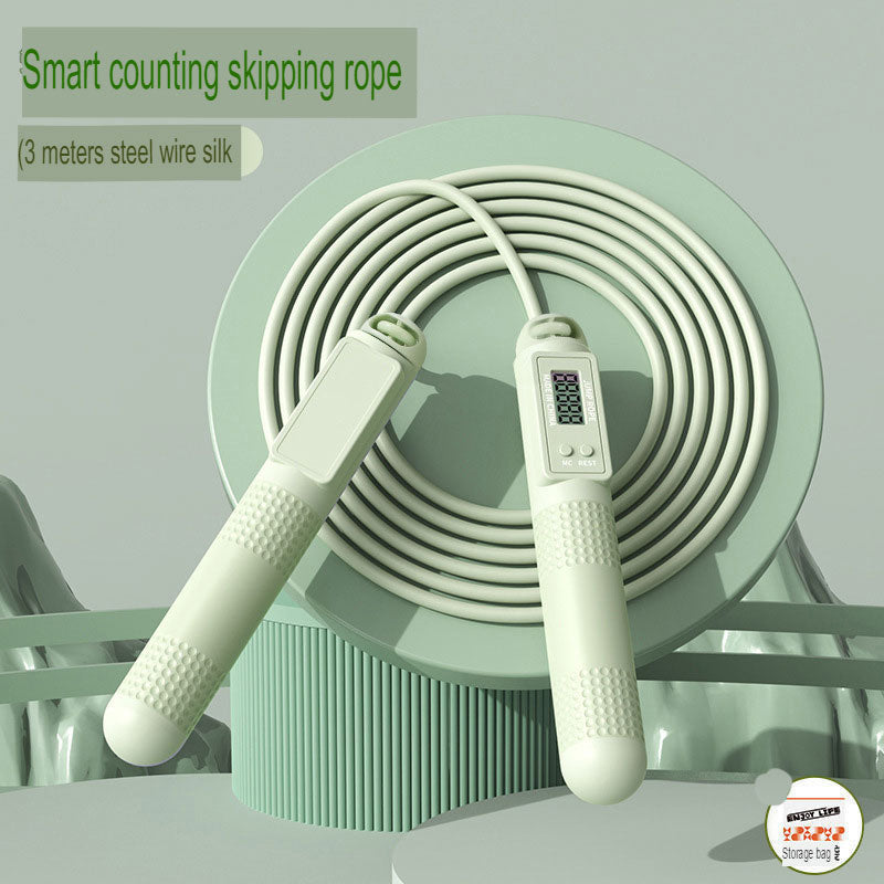 Adult Dual-Purpose Skipping Rope Intelligent Counting Wire Rope Household Cordless Weight-Bearing Skipping Rope