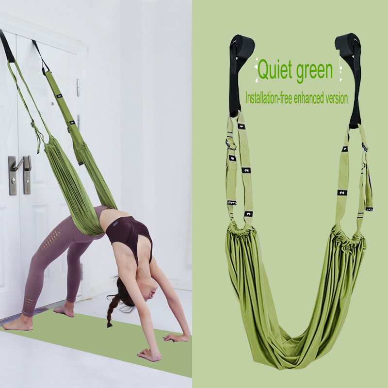 Aerial yoga rope sling, horse-opening hip press, leg stretching, auxiliary hammock, bending, handstand rope, yoga lower belt